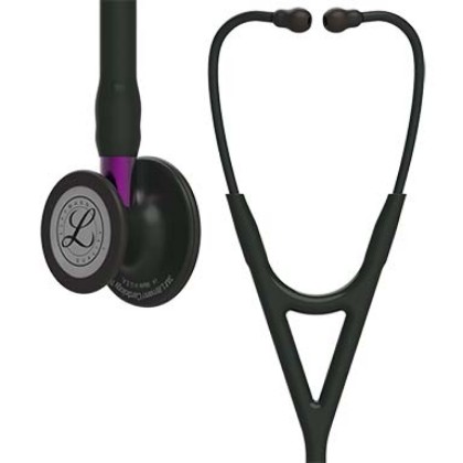 Picture of 3M Littmann 6203 Cardiology IV Stethoscope - Special Edition Black Chestpiece Tube And Headset; Violet Stem