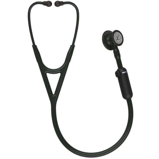 Picture of 3M Littmann 8480 CORE Digital Stethoscope - Black Chestpiece; Tube; Stem And Headset