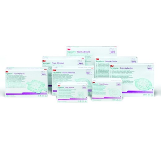Picture of Tegaderm Foam Adhesive 6.9cm X 7.6cm Dressing Mini Oval