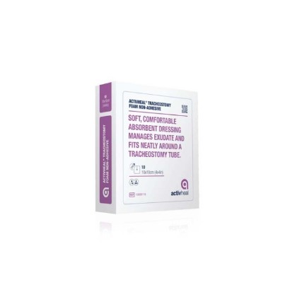 Picture of ActivHeal Non Adhesive Foam Tracheostomy 10 X 10cm
