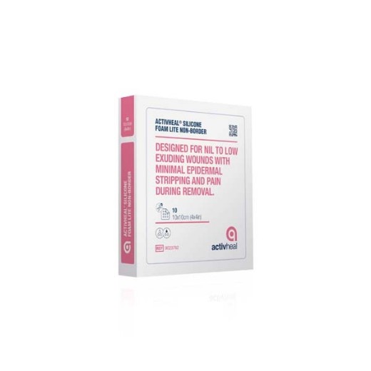 Picture of ActivHeal Silicone Adhesive Foam Lite 10 X 10cm No Border