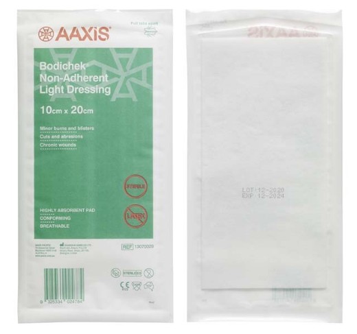 Picture of Bodichek Non-Adhesive Dressing 10 X 20cm Light