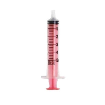 Picture of Syringe 5ml Luer Slip With Red Plunger
