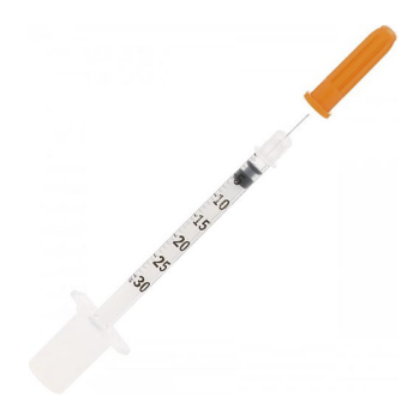 Picture of Syringe Insulin 0.3ml With 31g X 5/16"  ( 8mm ) Ultra-Fine Needle B