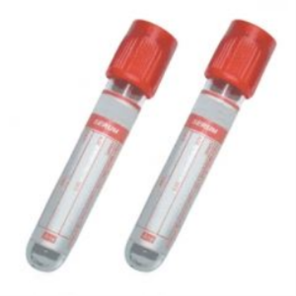 Picture of Vacutainer Serum Tube 16x100mm 10mL; Red Hemogard Closure