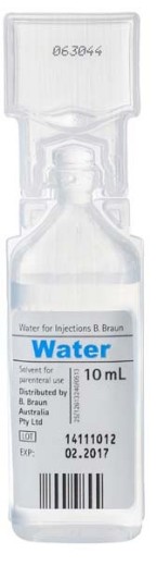 Picture of Water For Injection 10ml Braun