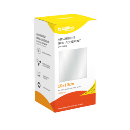 Picture of Bpositive Non Adhesive Absorbent Dressing 10 X 10cm