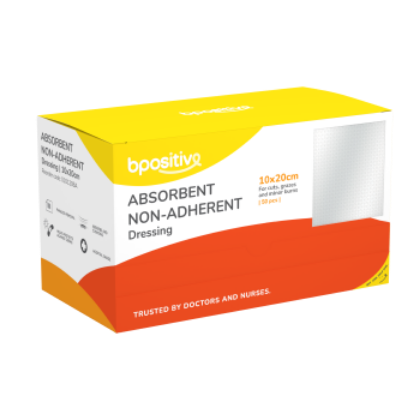 Picture of Bpositive Non Adhesive Absorbent Dressing 10 X 20cm
