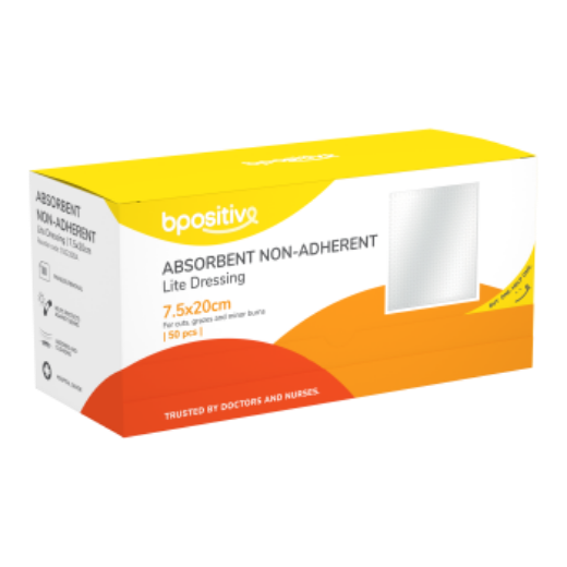 Picture of Bpositive Lite Non Adhesive Absorbent Dressing 7.5 X 20cm