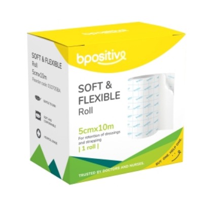 Picture of Bpositive Soft And Flexible Fixation Roll 5cm X 10m White