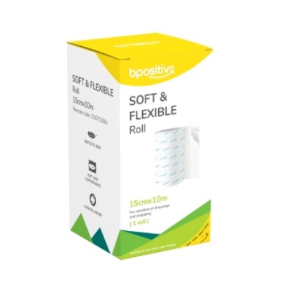 Picture of Bpositive Soft And Flexible Fixation Roll 15cm X 10m White