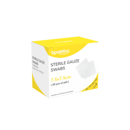 Picture of Bpositive Gauze Square 7.5 X 7.5cm 5's Sterile Dispenser Pack