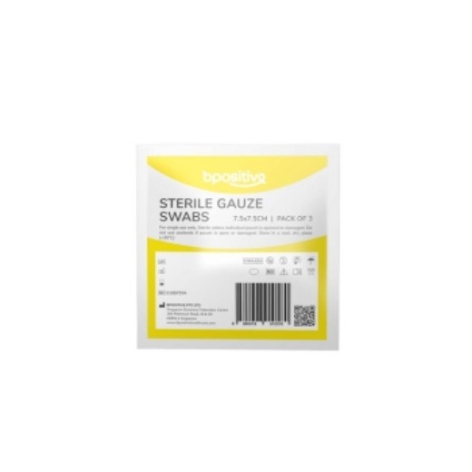Picture of Bpositive Gauze Square 7.5 X 7.5cm 3's Sterile