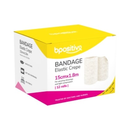 Picture of Bpositive Bandage Elastic Crepe 15cm X 1.8m