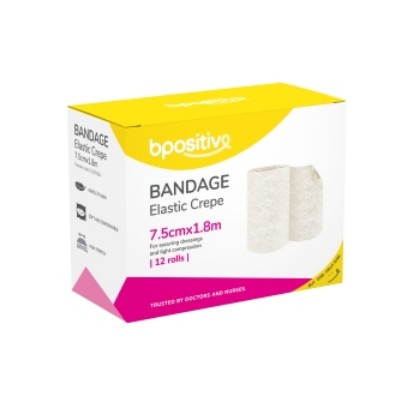 Picture of Bpositive Bandage Elastic Crepe 7.5cm X 1.8m
