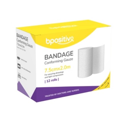 Picture of Bpositive Bandage Conforming Gauze 7.5cm X 2m