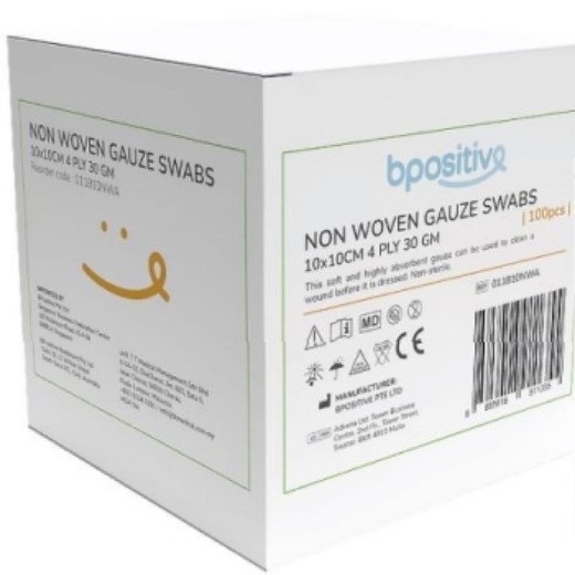 Picture of Bpositive Gauze Square Non-woven 5 X 5cm Non-sterile
