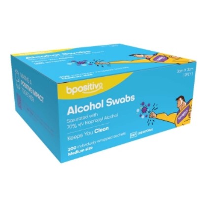 Picture of Bpositive Alcohol Swabs 70% 2ply