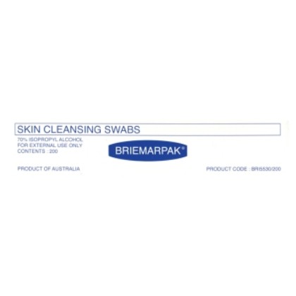 Picture of Alcohol Swabs Briemar Skin Cleaning