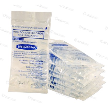 Picture of Sodium Chloride 0.9% Sachets 30ml Box/75