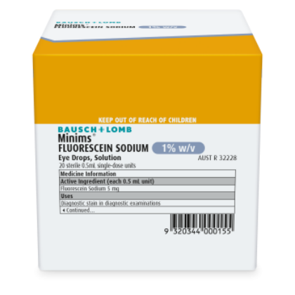Picture of Minims Fluorescein 1%