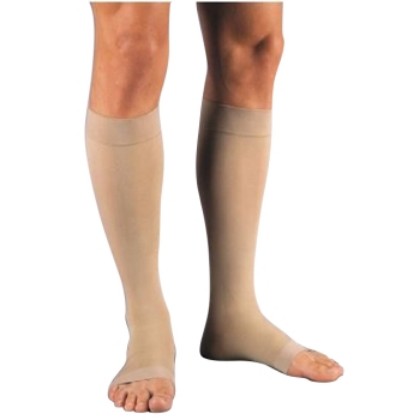 Picture of Jobst Relief Knee High Compression Socks Open Toe Medium 20-30mmhg