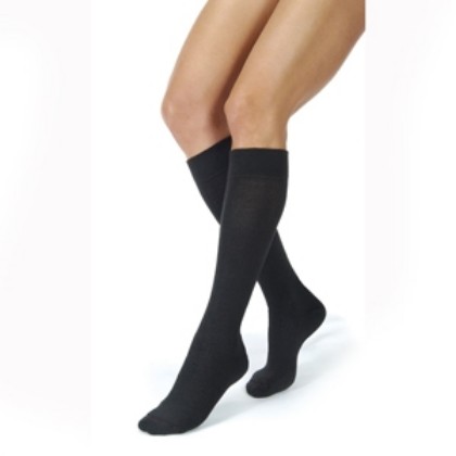 Picture of Jobst Active Knee High Compression Closed Toe Large Black 15-20 MMHG