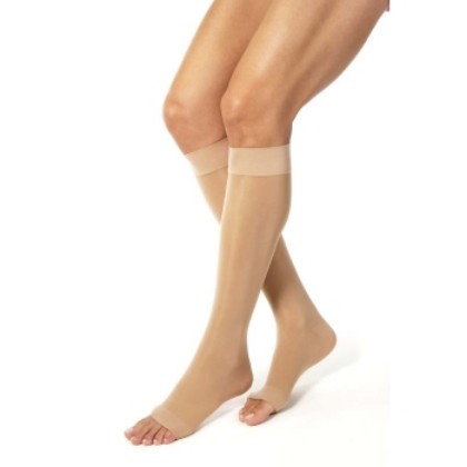 Picture of Jobst Ultra Sheer Knee High Compression Socks Large - Open Toe