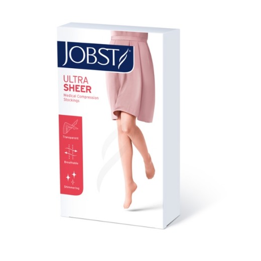 Picture of Jobst Ultrasheer Knee High CT Extra Large Black 15-20 MMHG
