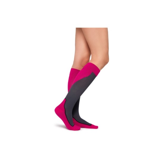 Picture of Jobst Sport Knee High Compression Small Pink 15-20 MMHG