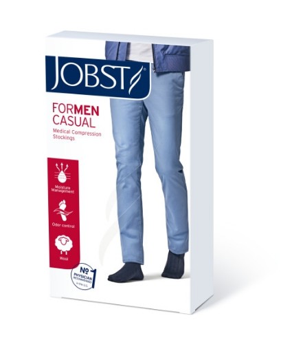 Picture of Jobst For Men Casual Knee High Medium Black 15-20 MMHG