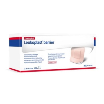 Picture of Leukoplast Barrier Dressing Sterile 3.8 Cm X 3.8 Cm Tan