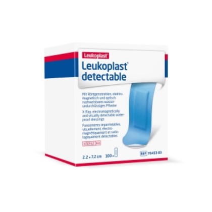 Picture of Leukoplast Detectable Dressing 50mm X 72mm Blue Sterile