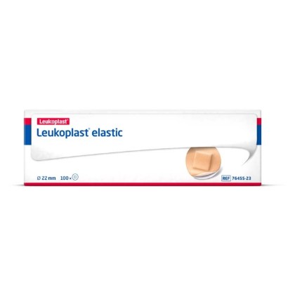 Picture of Leukoplast Elastic Spot Bandaid 22mm Tan