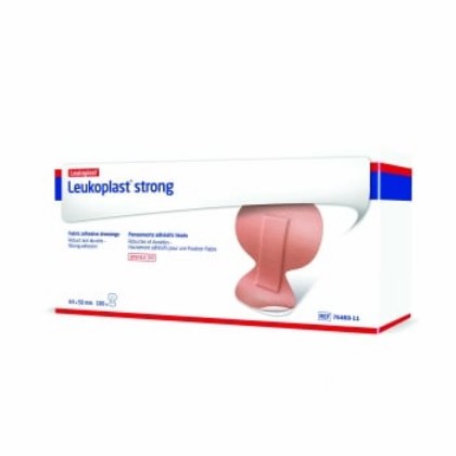 Picture of Leukoplast Strong Fingertip Dressing Sterile 50mm X 63mm Tan
