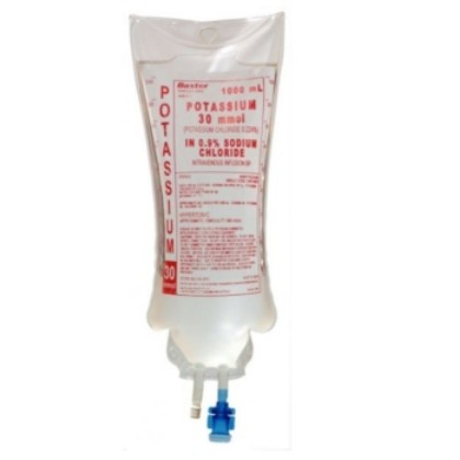 Picture of Potassium Chloride IV 100ml 20mmol Sodium Chloride 0.9%  CTN 12