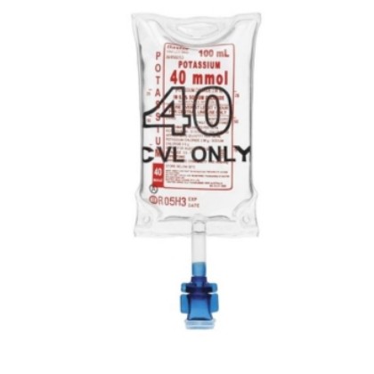 Picture of Potassium Chloride IV 100mL 40mmol Sodium Chloride 0.58% CTN 48