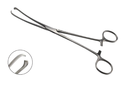 Picture of Teale Vulsellum Forceps Curved 25cm Armo