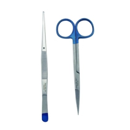 Picture of Instrument Pack With Semken Forcep Iris Scissor Sayco - Single Use Sterile