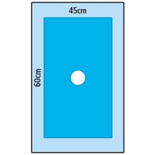 Picture of Drape Polytowel Fenestrated 46 X 65cm