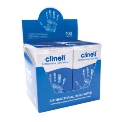 Picture of Clinell Antibacterial Hand Wipes - Individual Packs