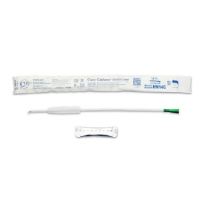 Picture of Cure Catheter Male Hydrophilic 16" Coude Tip FG14