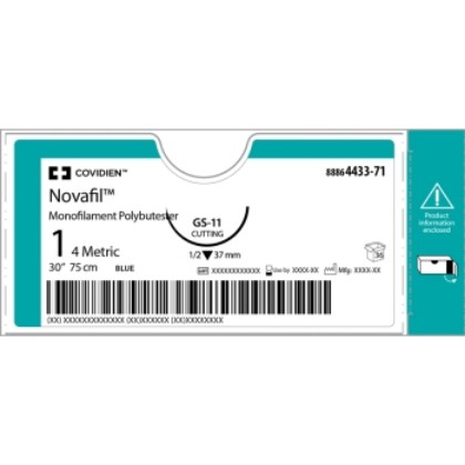 Picture of Novafil 5-0 SBE-3 16mm 45cm Blue Suture