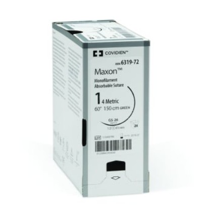 Picture of Maxon 4-0 C-13 19mm 45cm Clear Suture