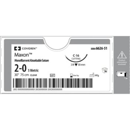 Picture of Maxon 4-0 C-14 24mm 75cm Clear Suture