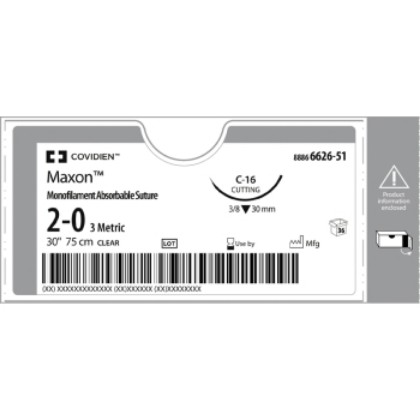 Picture of Maxon 4-0 P-11 16mm 45cm Clear Suture