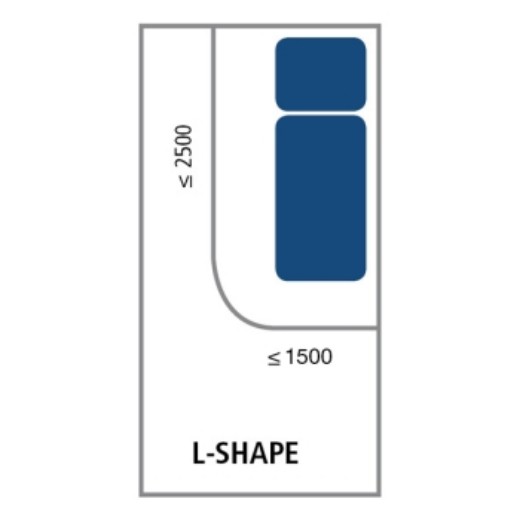 Picture of Curtain Track L-shape 2500 X 1500mm