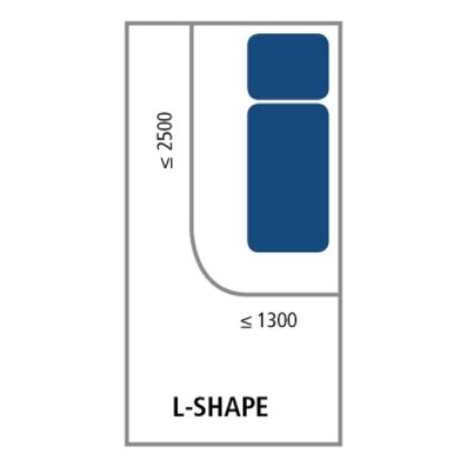 Picture of Curtain Track L Shape 2500 X 1300mm