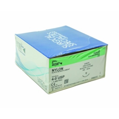 Picture of Sharpoint Nylon 4-0 19mm Precision Reverse Cutting 45cm PS-2 Black