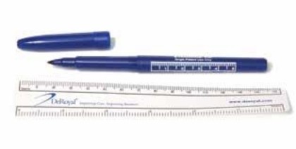 Picture of Skin Marking Pens Standard With Ruler